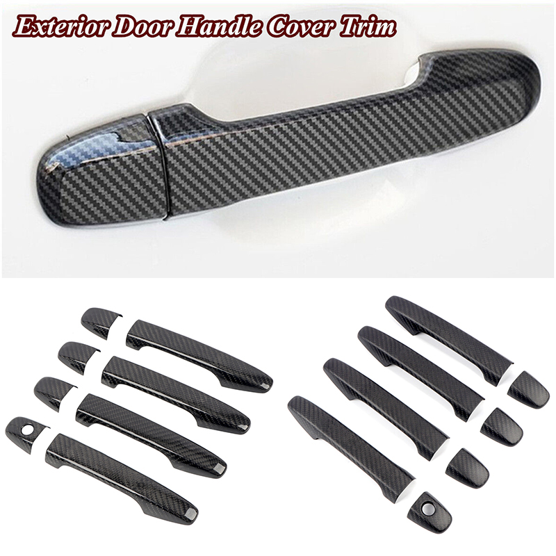 Real Carbon Exterior Car Door Handle Cover Trim For Subaru WRX STi 2014-2021(Without Keyless Entry But...