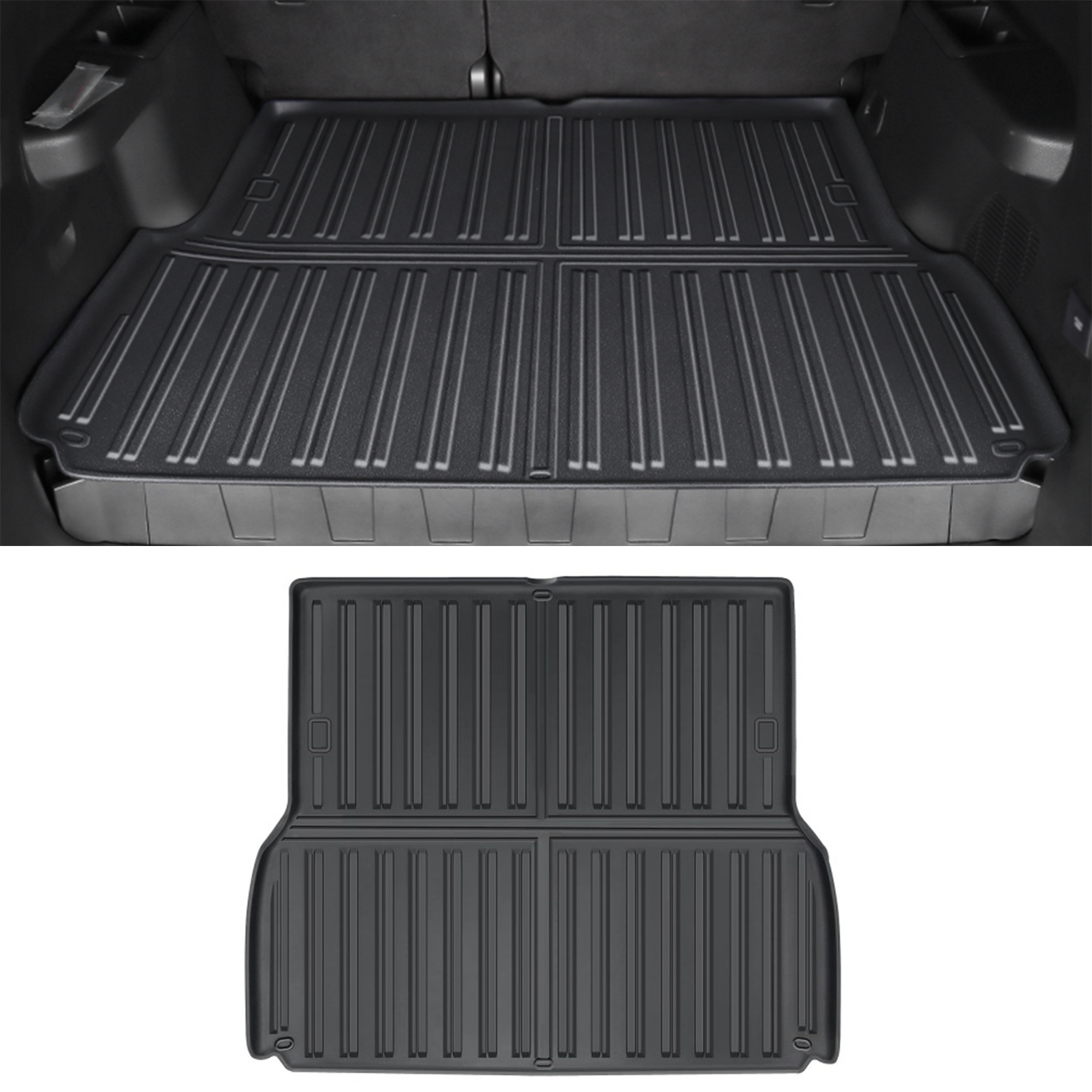 Only Fit For 5 Seats!!! Car Interior Rear Boot Cargo Trunk Mat Pad For Toyota Land Cruiser Prado J250 LC250 2024 2025