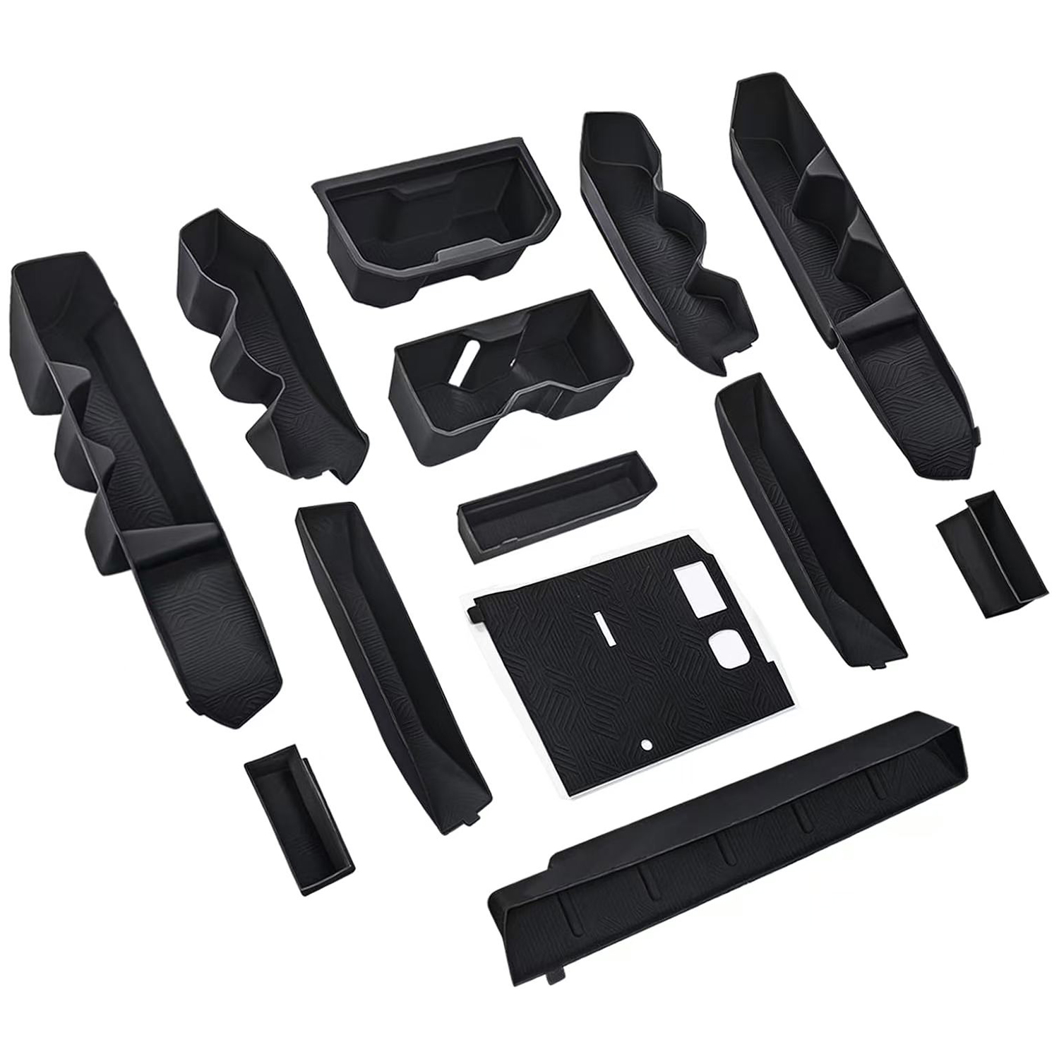 Interior Silicone Liner Insert Cup Holder Door Pocket and Center Console Inserts Interior Silicone Org...