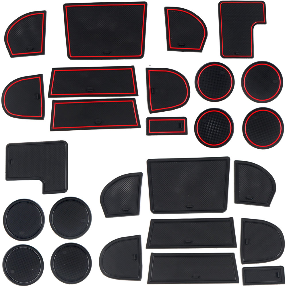  Water Cup Holder Mat Center Console Glove Storage Box Cushion Non-Slip Pad 13pcs For Subaru WRX STI 2...