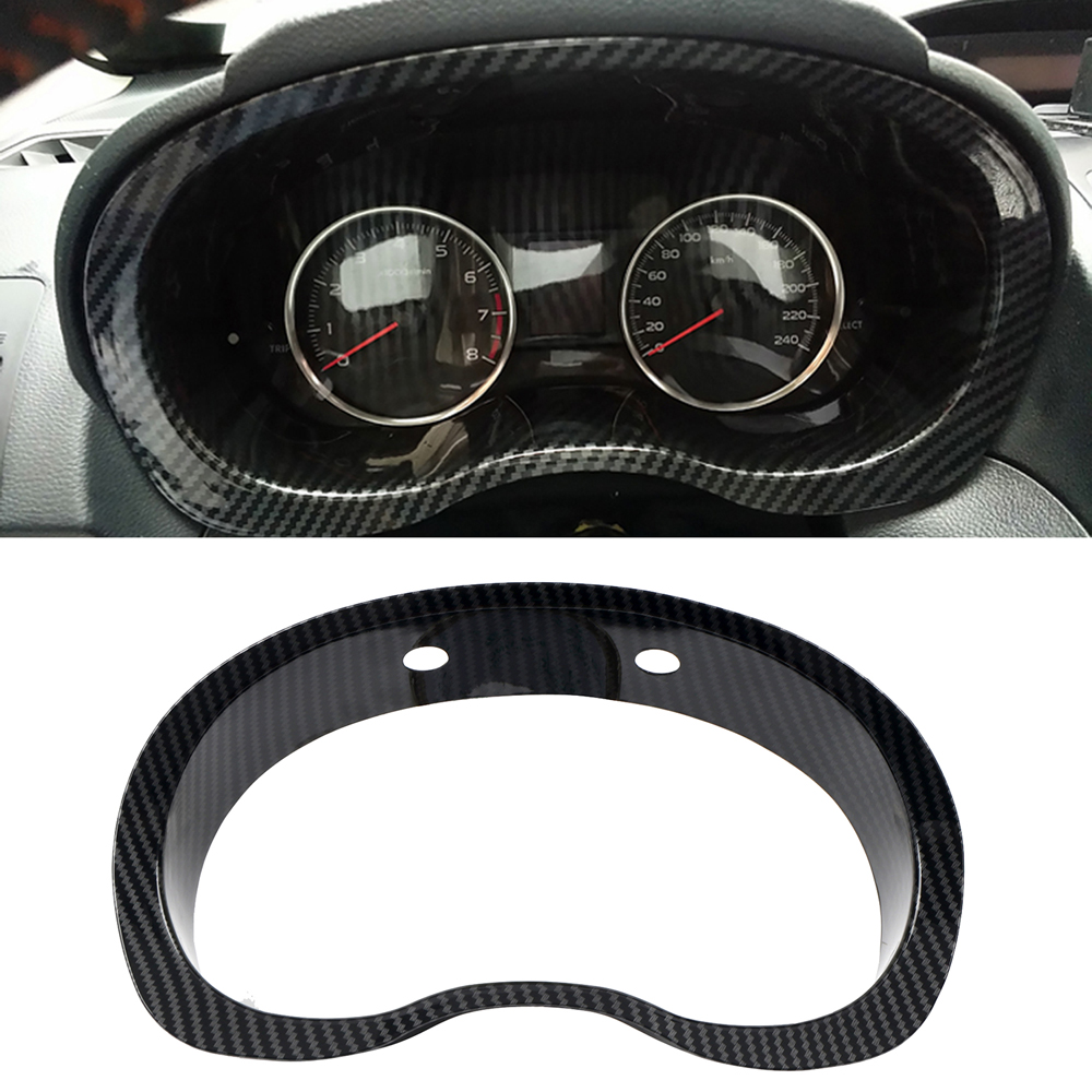  ABS Carbon Style Dashboard Meter Cover Trim 1pcs For Subaru WRX STI 2015-2021