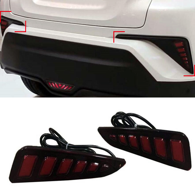 Led Rear Tail Fog Light Lamp for Toyota C-HR CHR 2016 2017 2018 2019