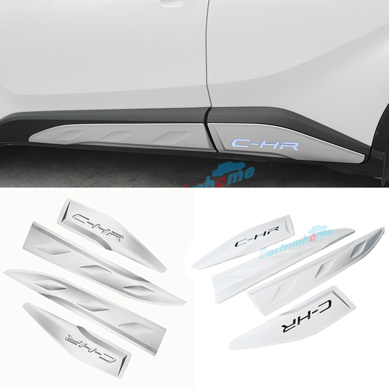 ABS Side Door Body Molding Cover Trim 4pcs For Toyota C-HR CHR 2016-2023