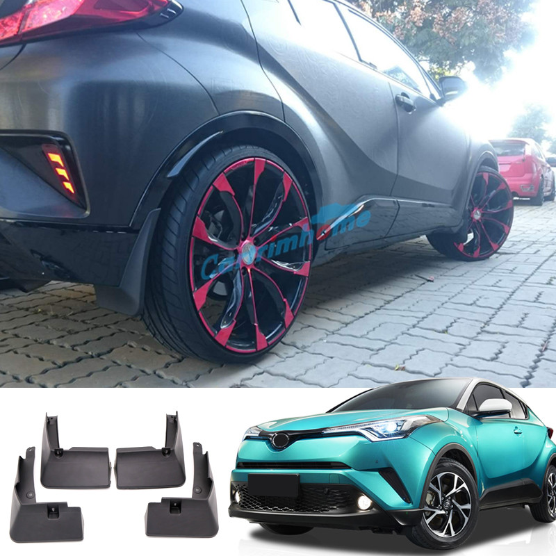 4PCS Splash Guards Mud Flaps Mud Guards For Toyota C-HR CHR 2016-2019