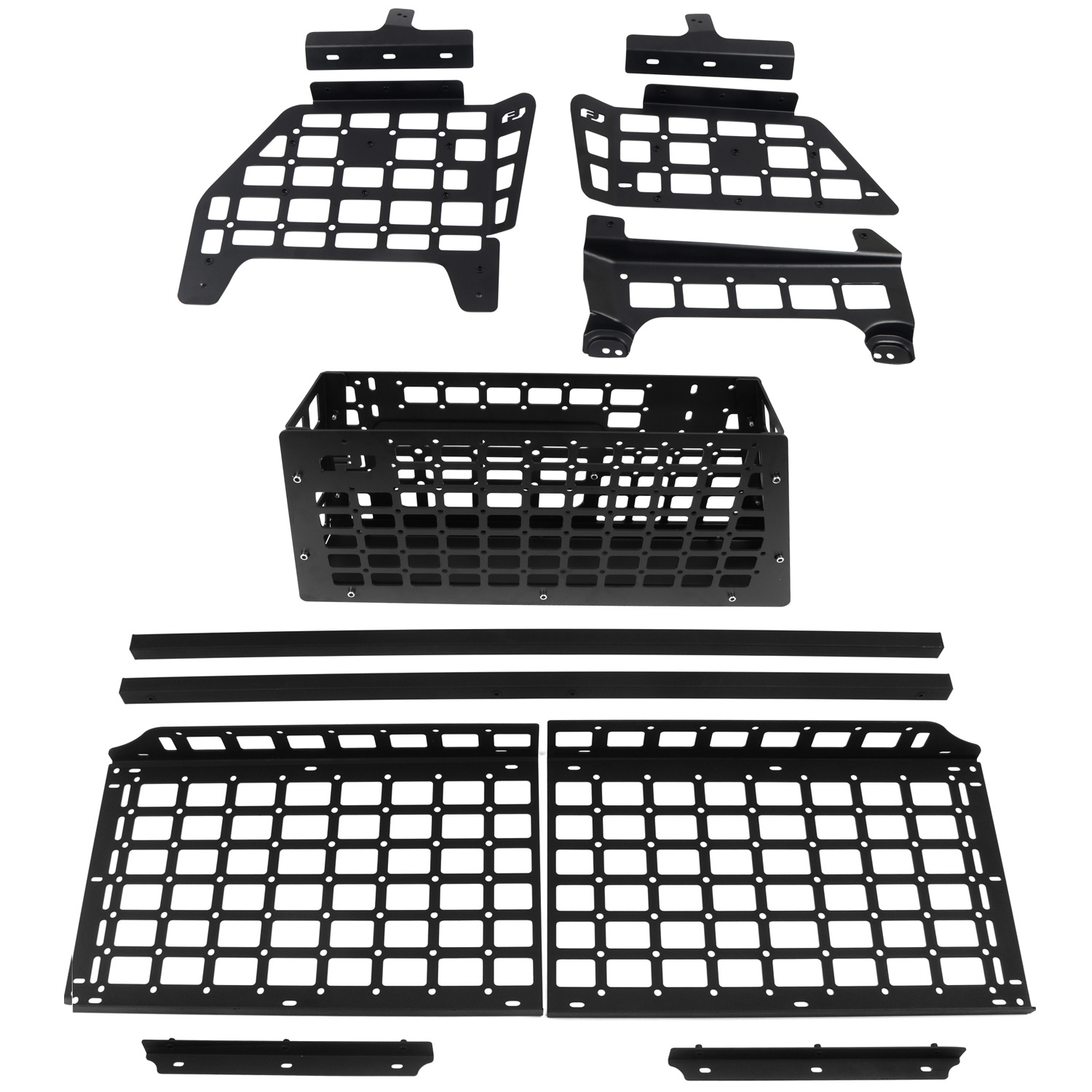  Black Style Storage Side Molle Panel Shelf Hanging Boards / Middle Shelf For Toyota FJ Cruiser 2006-2...