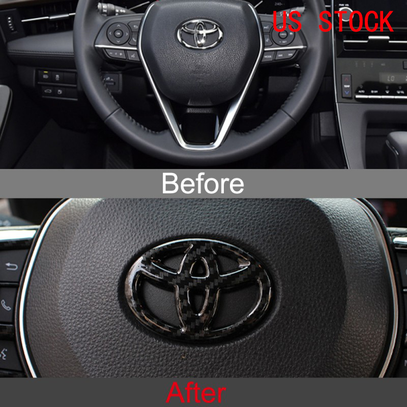 Car Steering Wheel Emblem Overlay for Toyota 4runner Tacoma Tundra Corolla Camry Rav4 CHR Highlander