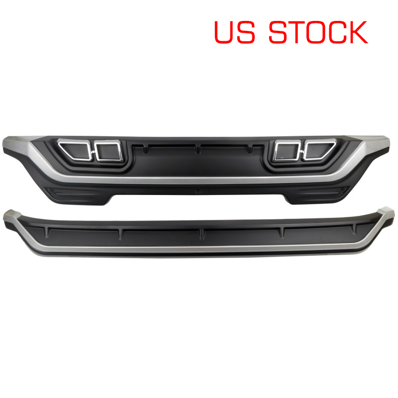 Only Ship To US(Excludes Hawaii, Puerto Rico, Alaska, Guam)!!! ABS Plastic Silver Style Front & Rear Board Guard 2pcs For Toyota Hi...