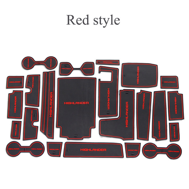 Inner Door Cup Holder Non-Slip Pad Mat For Toyota Highlander 2020-2023 LHD