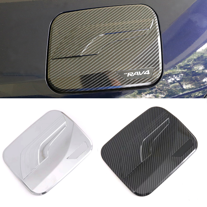 1PCS ABS Chrome Gas Oil Cap Cover Trim For Toyota RAV4 2019 2020 2021 2022 2023 2024 2025