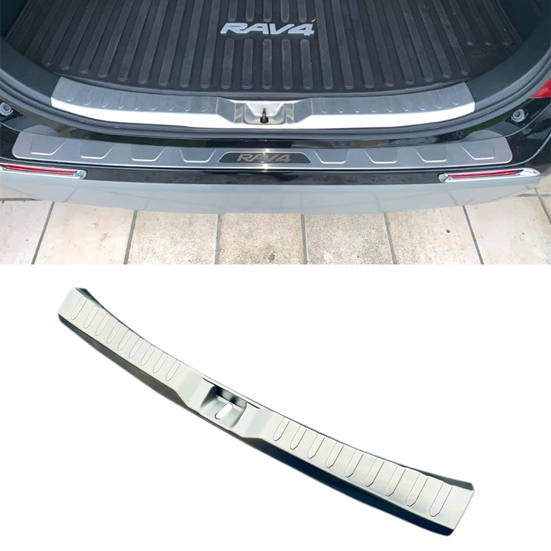 Not suitable for Prime!!! Stainless Inner Rear Bumper Protector Foot Plate Cover For Toyota RAV4 2019 2020 2021 2022 2023 2024 2025