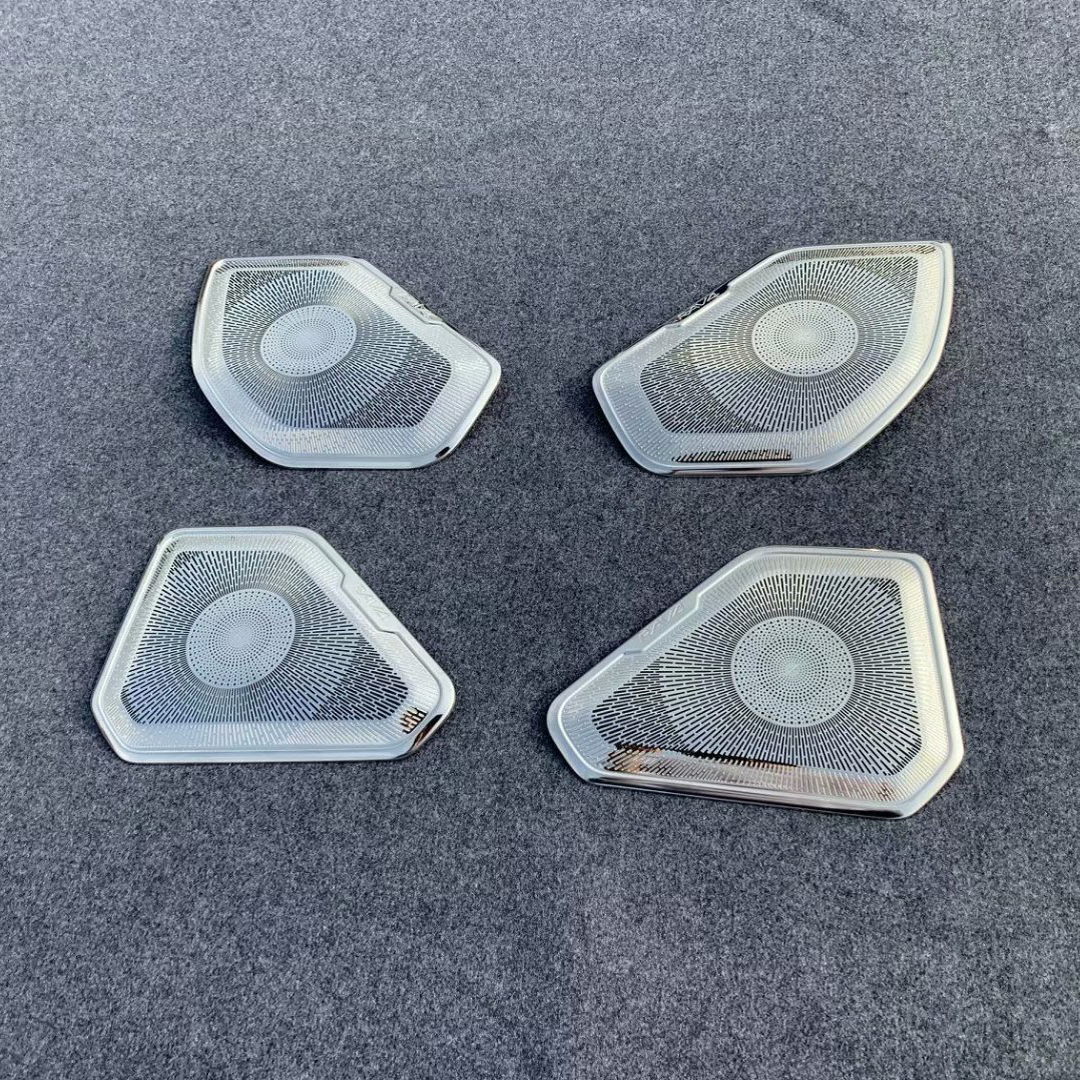 Steel Door Speaker Decorative Mesh Cover Trim 4pcs For TOYOTA RAV4 2019 2020 2021 2022 2023 2024 2025