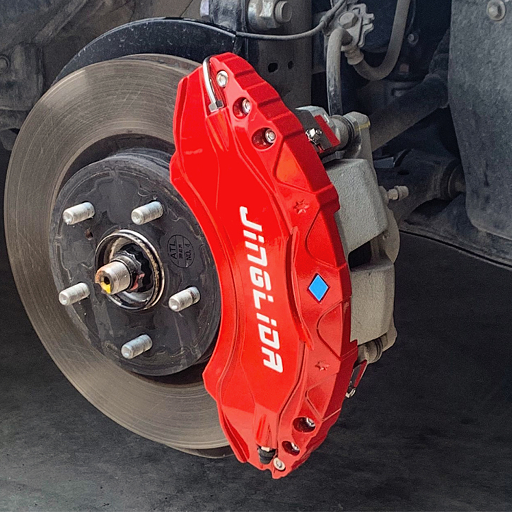 Red Style Front & Rear Brake Disc Caliper Covers 4pcs For Toyota Highlander 2020 2021 2022 2023(Suitable for 18 &19 inches)