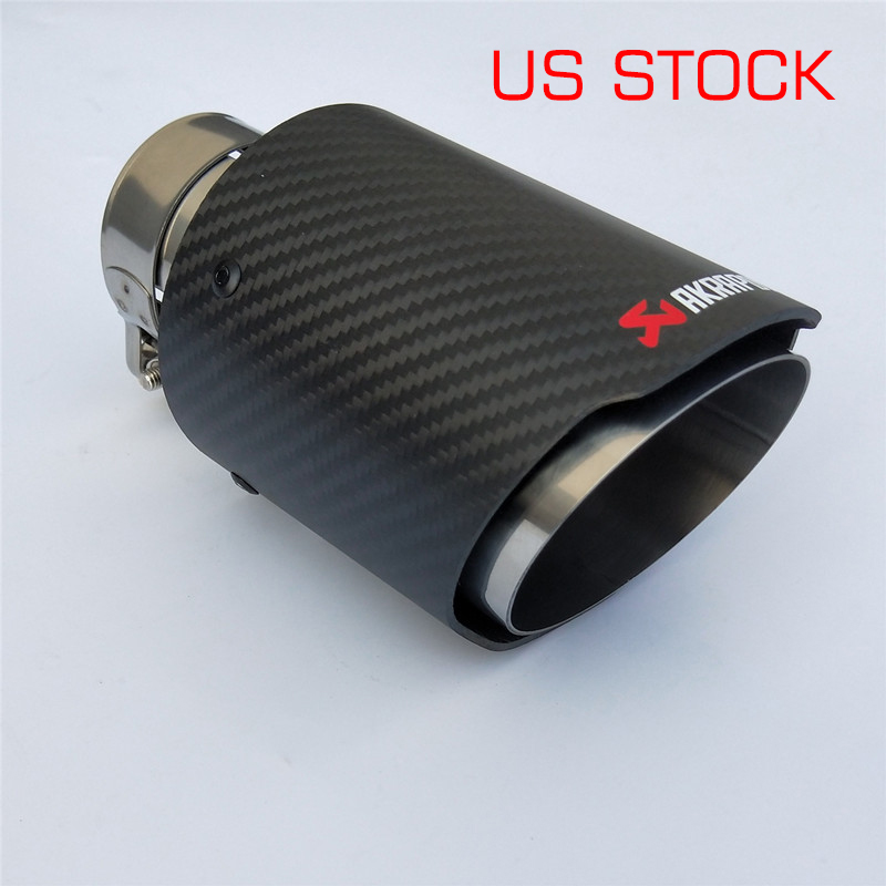 Carbon Style Stainless Exhaust Muffler Tip Pipe Cover 1pcs For Toyota RAV4 2019 2020 2021 2022 2023 2024 2025