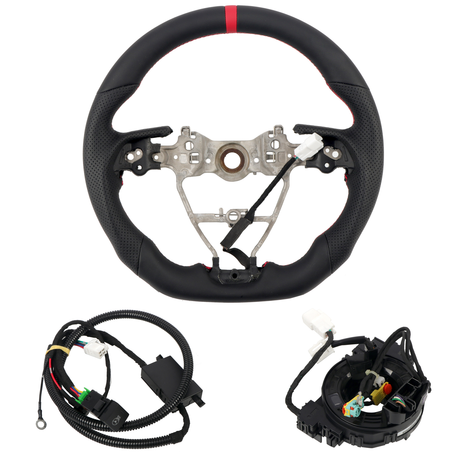 Not Prime-friendly!!!Heated Leather Steering Wheel Replacement Upgrade For Toyota RAV4 2019-2025 / Camry 2018-2023