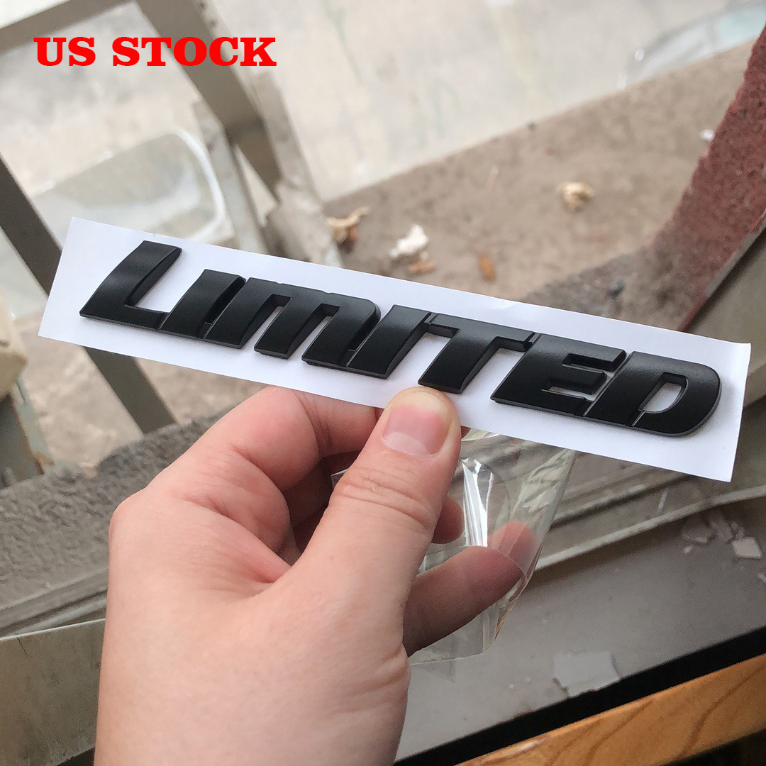 ABS Matte Black Side Limited Emblem Badge Sign Replacement Kit A Pair For Toyota 4Runner