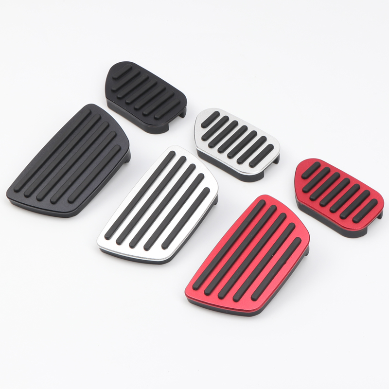 2PCS Aluminum Fuel Gas Brake Footrest Pedal Replacement For Toyota 4Runner 2010-2024 / GX460 2014-2022