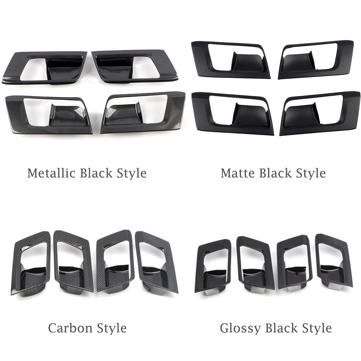 Inner Side Door Handle Bowl Cover 4pcs For Toyota 4Runner 2010-2024