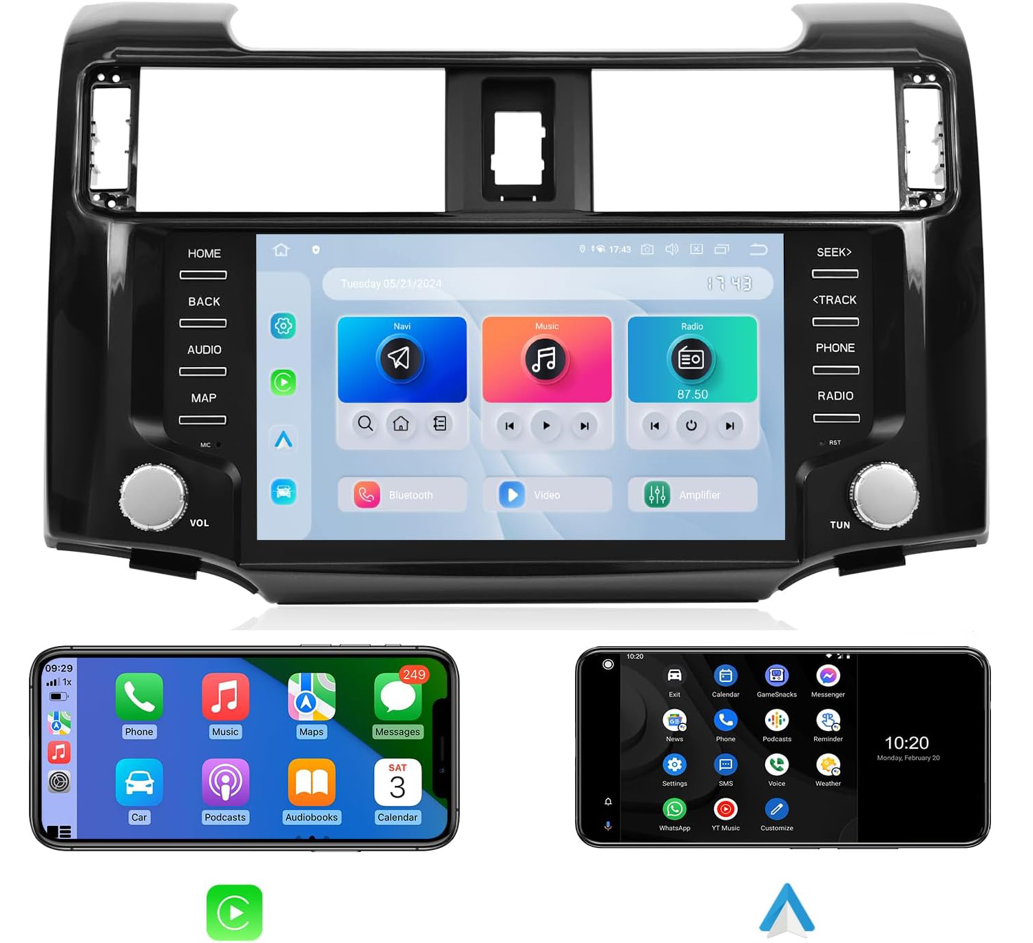  9" Android 12+ G13 Car Multimedia Stereo Radio Audio GPS Navigation Sat Nav Head Unit for Toyota 4Runner 2010-2024