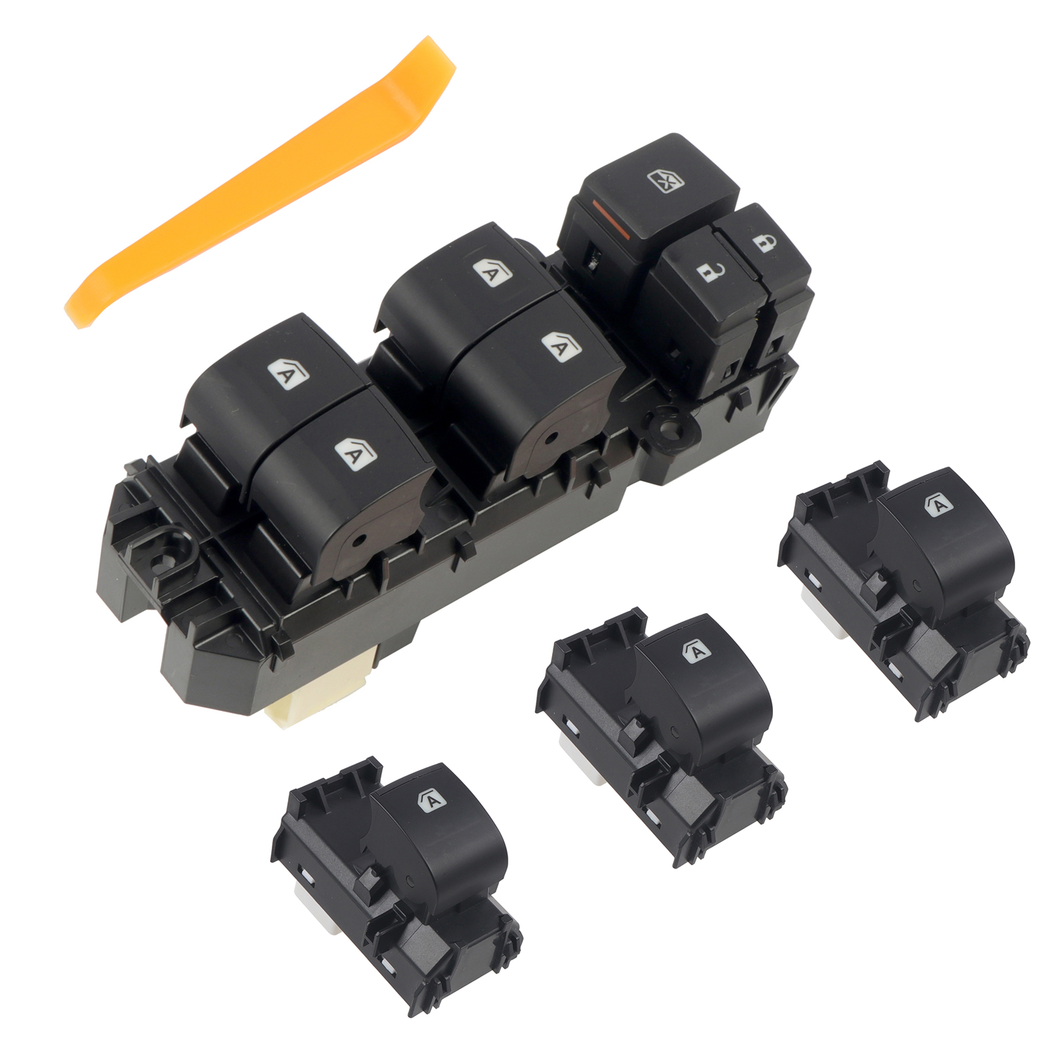 Update To All Auto Up / Down Lighted LED Power Window Switch Blue Light For Toyota Tacoma 2016-2023 LHD